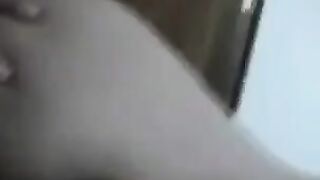 Negro man fucked her ass in a homemade video