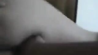Negro man fucked her ass in a homemade video