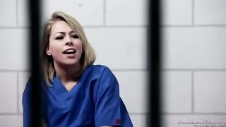 Two prisoners enjoy each other in a passionate way inside their cell