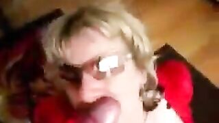 A girl in sexy latex clothes with big boobs loves to milk