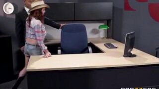 Asian guy fucked his secretary at the workplace for sex