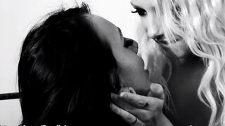 Two lesbians have fun with each other using a dildo to fuck