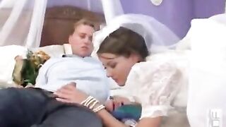 Sexual bride has group sex with her husband and friends