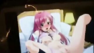 Hentai guy was jerking off with passion on all kinds of prno