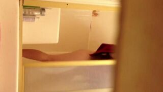 Girl takes shower, not knowing there’s a hidden camera filming her