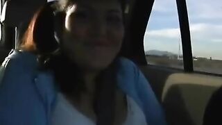 A fat woman opens her pussy for a man and does all the work