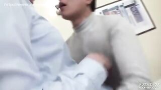 A tiny whore was so hungry that she started to fuck in a quiet place