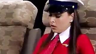 Girls in stockings fuck each other for centuries