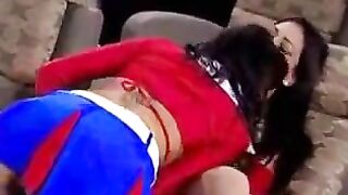 Girls in stockings fuck each other for centuries