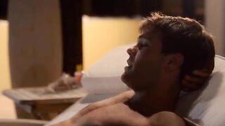 A selection of hot cumshots on the face of the sexy Jesse Rogers