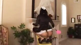 The naughty housekeeper got fucked by the husband while the wife was away at work
