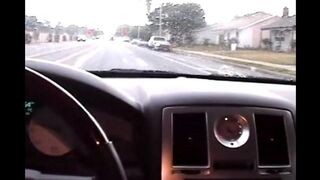Nikki makes a blowjob right in the car, it was amazing!