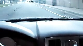 Nikki makes a blowjob right in the car, it was amazing!