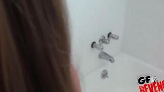 Homemade blowjob video with perky tits and nice butt