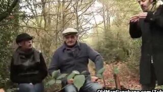 Pervert dad and son raped her and her stepsister in the forest