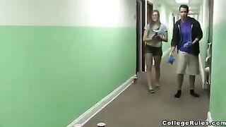 A group of young people got together in a room and began to engage in passionate activities