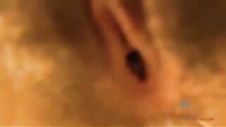 A man enjoys a blowjob from a woman with a hairy cunt