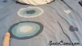Masturbating with a toy webcam show for all to see