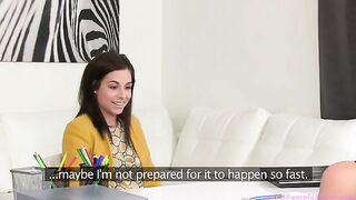 Tracy Lindsay at lesbian casting with a female agent