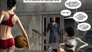 A girl is having fun with a guy in this adult comic book