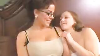 A mother introduces her young daughter to the world of sex