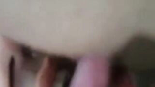 The guy tried to freeze the girl’s dick and pussy in place