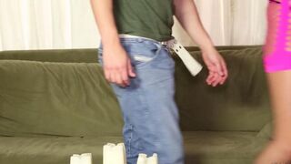 A masseur fucked in the ass blonde at the massage session