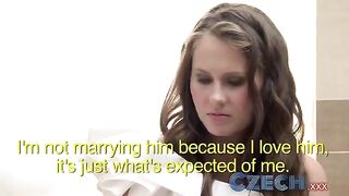 The witness of wedding ceremony got drunk and fucked