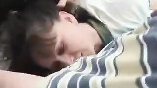 Step-family members engaged in a forbidden sexual act