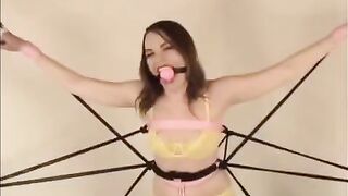 The girl Diana was tied up and fucked hard in a steamy scene
