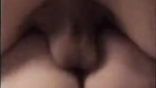 A pretty young girl is getting fucked by her handsome boyfriend