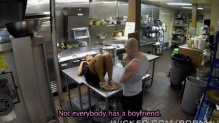 The girl worked hard and wanted to have sex
