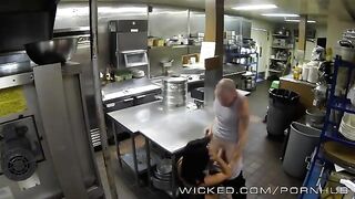 The girl worked hard and wanted to have sex