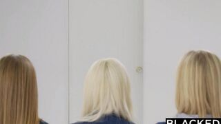 Three students served black members with their wet pussies in this hot video