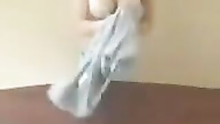 A chick with big milk is giving a master class in this hot vid