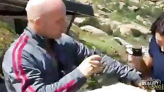 A girl with a great figure is burning with desire to fuck