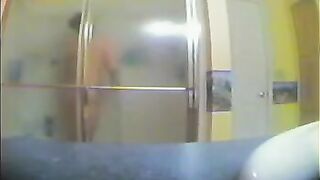 A girl took a shower not knowing that there was a hidden camera