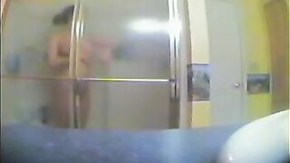 A girl took a shower not knowing that there was a hidden camera