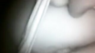Babe agreed to sex at night, her eyes rolled back in orgasm