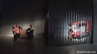 A guard masturbates at his post, neglecting his duties