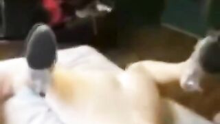 Grabbed the girl and put her on the bed, it was intense
