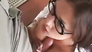 A girl is having sex with her boss in this hot video