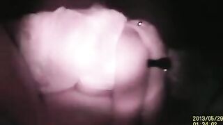A man fucked a hole in the wall, his sex neighbor