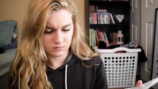 The girl couldn't stop rubbing her pussy, driving others crazy