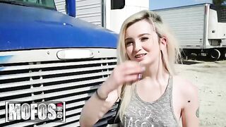 Lexi Lore gets fucked in Jesse Black’s truck after sucking his cock