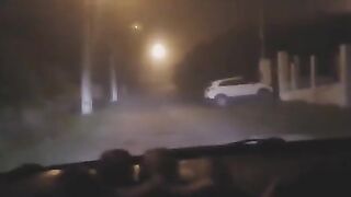 The girl in white at the crossroads is very hot