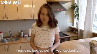 My stepsister got caught with her pervert game in a private moment