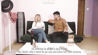 Juicy Latina Blanca gets her boobs covered with cum