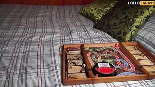 Gamer boy fucks Lara Manara after playing Jumanji on the couch