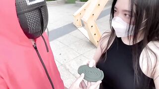Squid game adult version with a hot Asian girl getting fucked hard in the pool